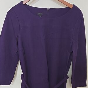 Talbots Deep Purple 3/4 Sleeve Dress